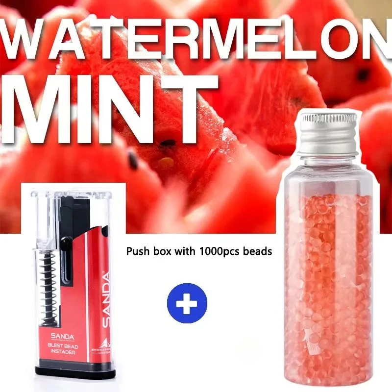 1000 خرزة نكهة + طقم حاقن خرز ساندا | عبوة إعادة تعبئة الخرز السائبة مع أداة دفع احترافية، 10 نكهات فواكه مختلطة #4