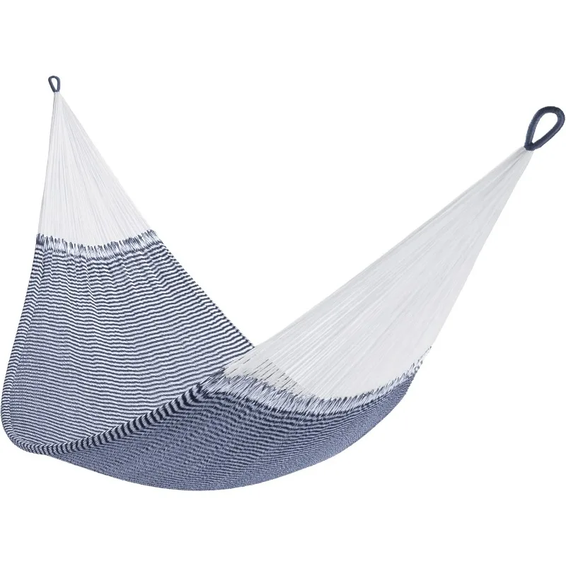 Handwoven Hammock - Double Size, Fits 1-2 PPL, 400lb max - Weathersafe, Super Strong, Easy to Hang, Ultra Soft, Artisan Made