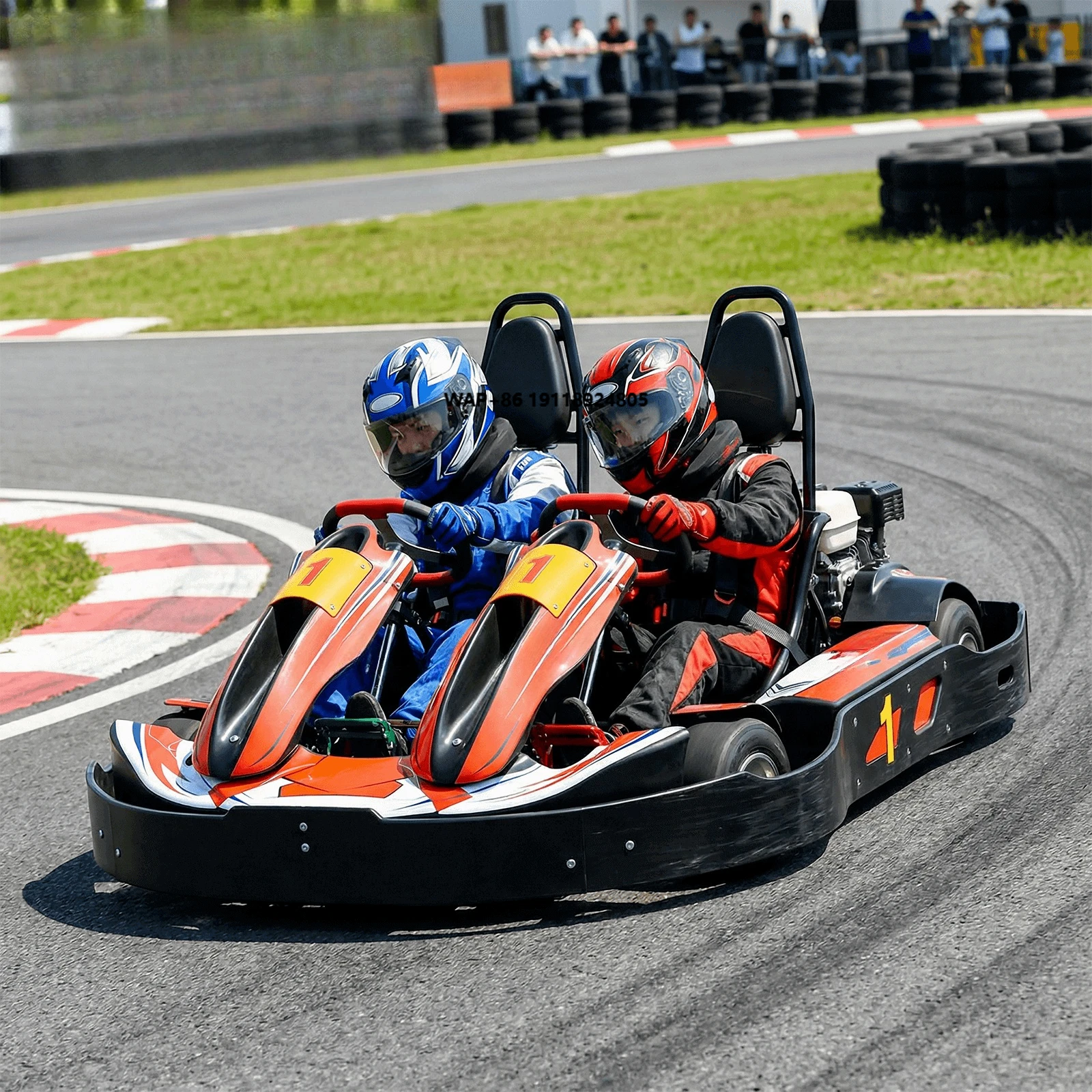 Vortkart 2 Seater Go Kart for Adults Amusement Park Club Rental Go Karting Gas Powered Racing Kart