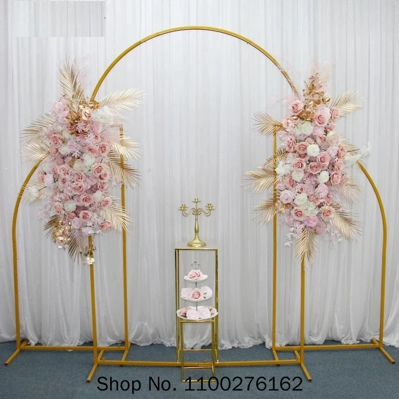 

1 Set /3 Pieces Wedding Arch Set Flower Stand Birthday Party Outdoor Balloon Arch Background Decoration Irregular Shape Stand