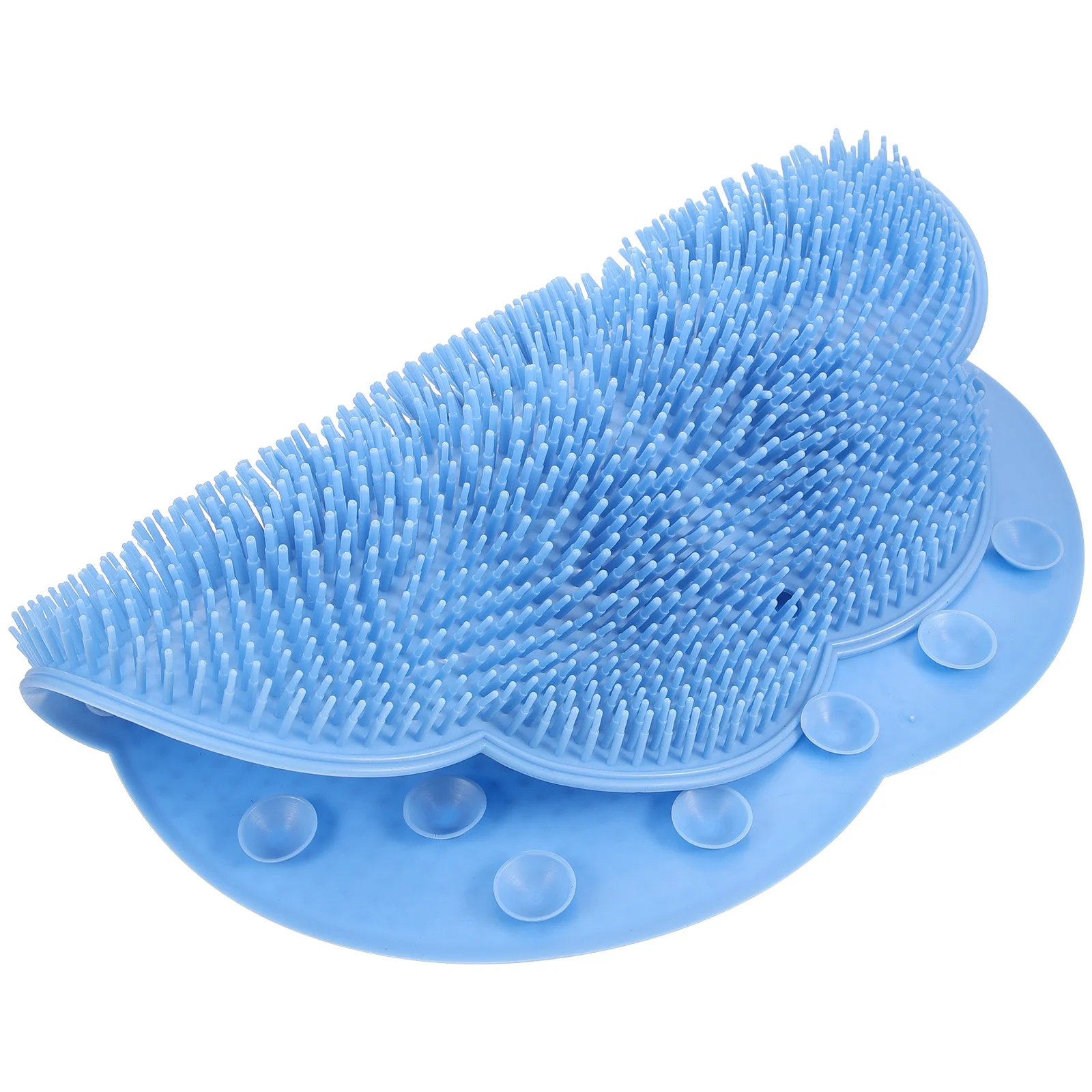 

Silicone Bath Scrubber Suction Cups Shower Exfoliation Foot Cleaner Massage Mat Bathroom Pad Back Cleaning Scrubbers Skin