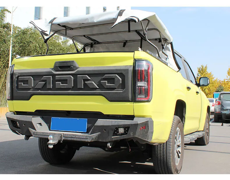 Soft Canvas Luxury Truck Caps Offroad Foldable Truck Bed Canopy Topper with Easy Installation for 2024 GWM Cannon Appha Tacoma view 3