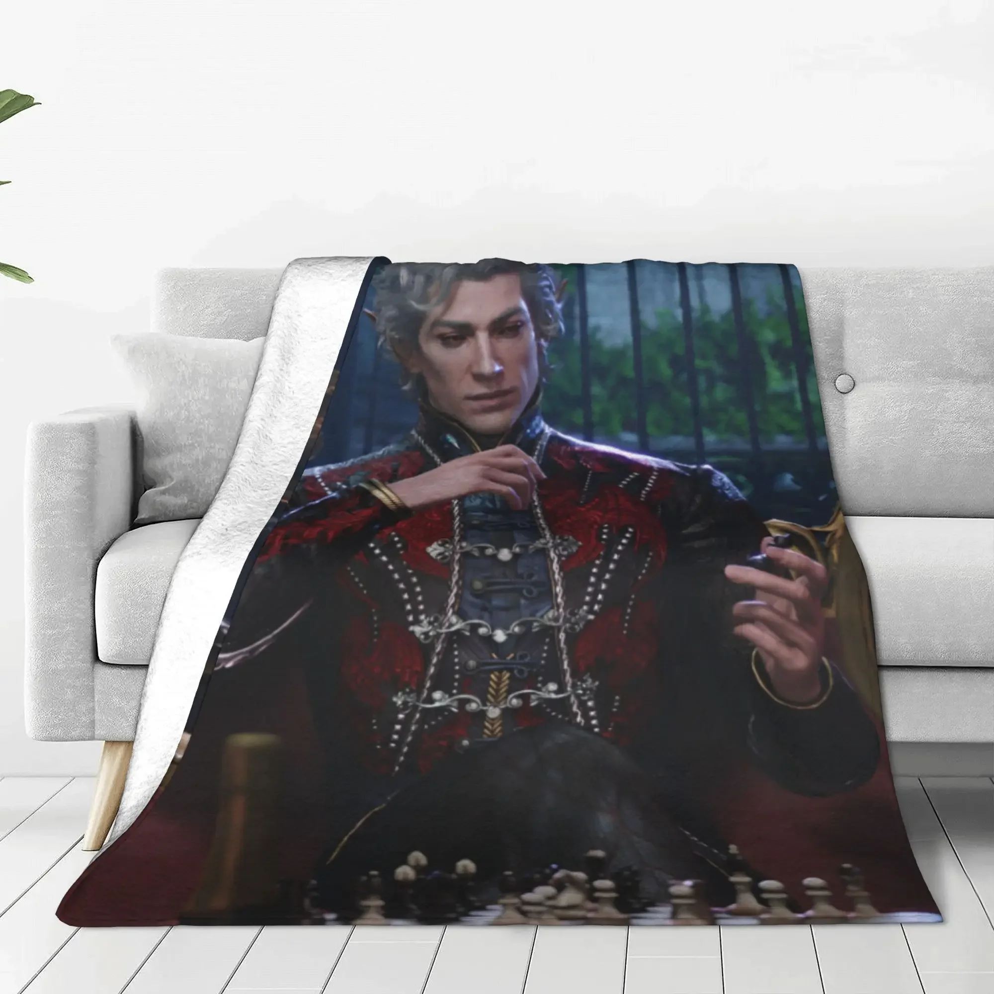 بطانية رمي من الفلانيل من Astarion، مفرش سرير دافئ للغاية، مستوحى من عروش xcm #1