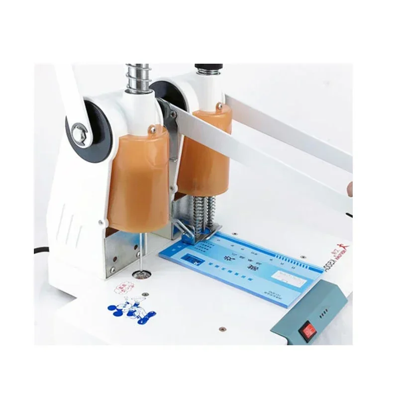 Financial Accounting Voucher Bill Manual Punching Binding Machine Riveting Tube Binding Machine Hot Melt Riveting Tube Binding