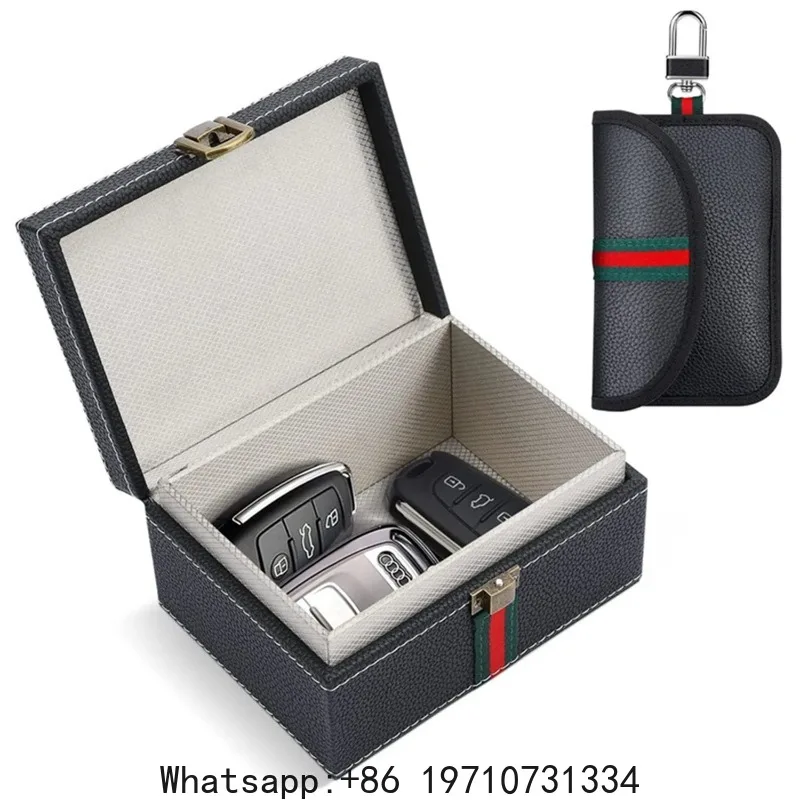 Faraday Box & Bags Set for Car Keys – Keyless Entry Signal Blocker & Anti-Theft Shield