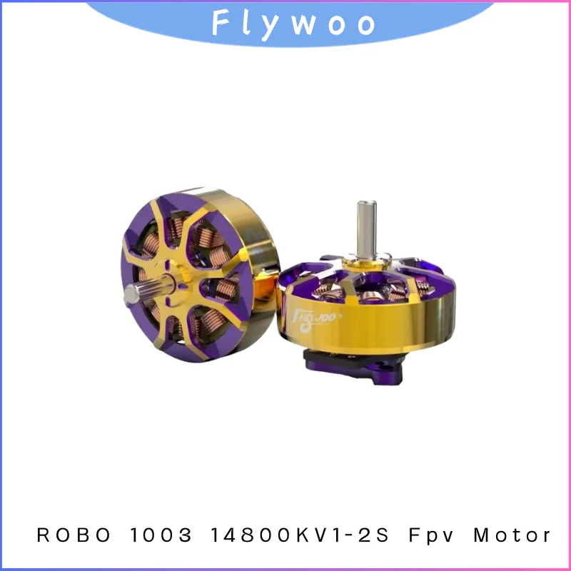 

Бесщеточный двигатель FLYWOO RB1003 14800KV для 1-2-дюймового дрона Whoop с зубочисткой, высокоэффективный сверхлегкий двигатель FPV, радиоуправляемые детали