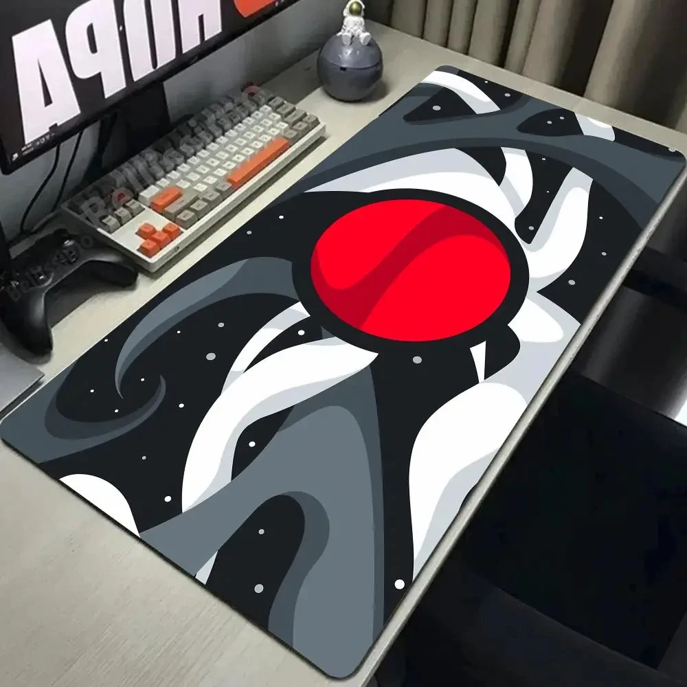 Large Gaming Mouse Pad Wave and Cloud Rubber Non-slip Mouse Pad XXL 600x1200mm Large Keyboard Pad Desk Mat for Computer Laptop