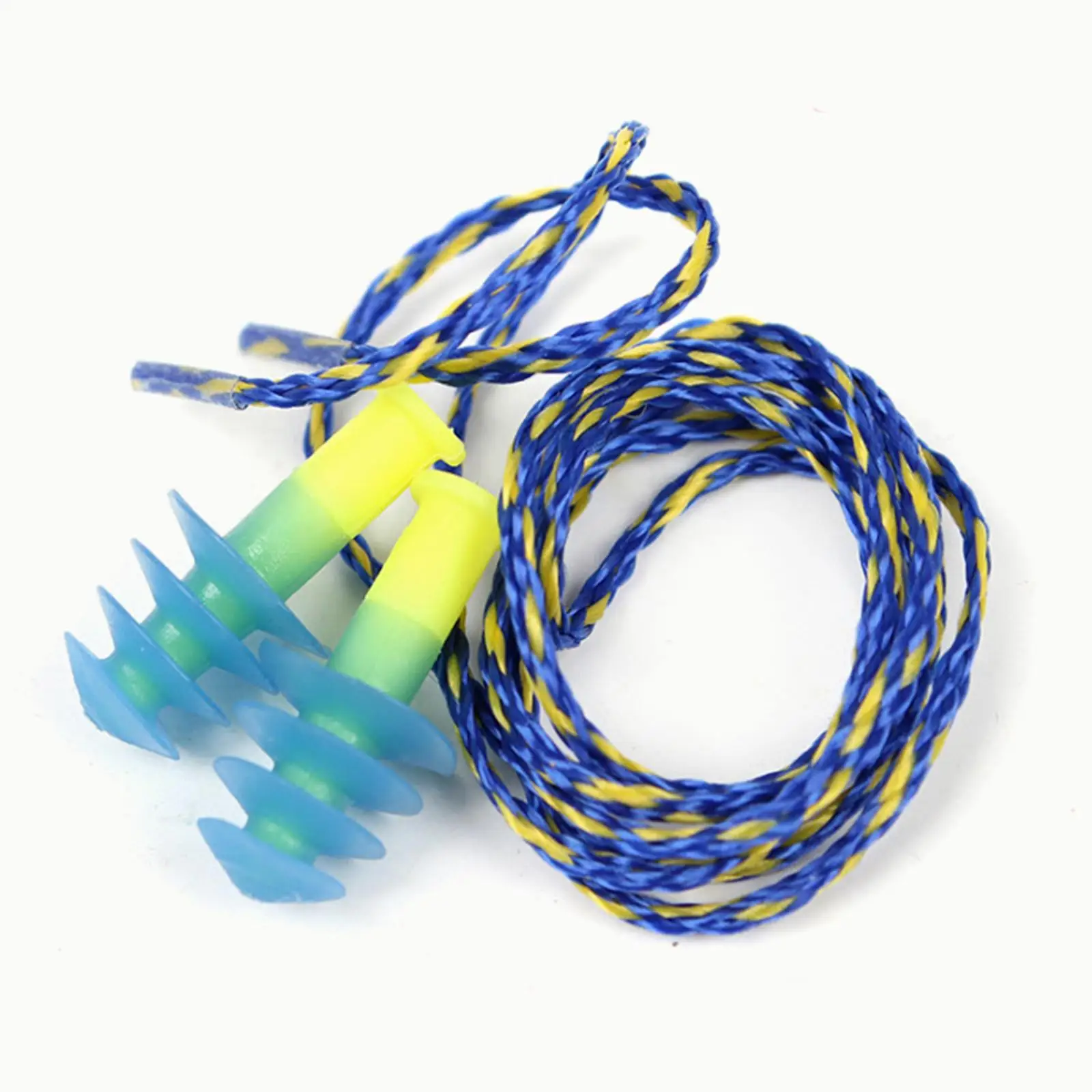 Silicone Earplugs with String Cord Waterproof Comfortable Noise Reduction Reusable Soft for Sleeping Concerts Snoring Work Study