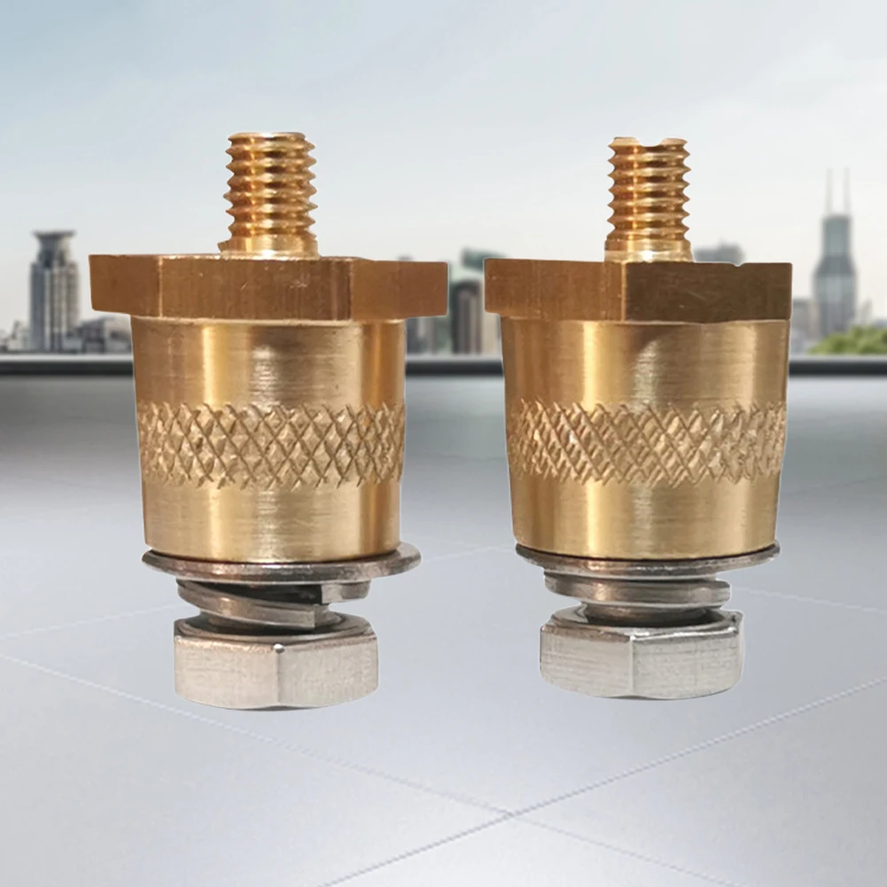 

Car Battery Connection Terminals with Male Thread M8 Battery Stud Connector Brass Power Connection Terminal Auto Modified Parts