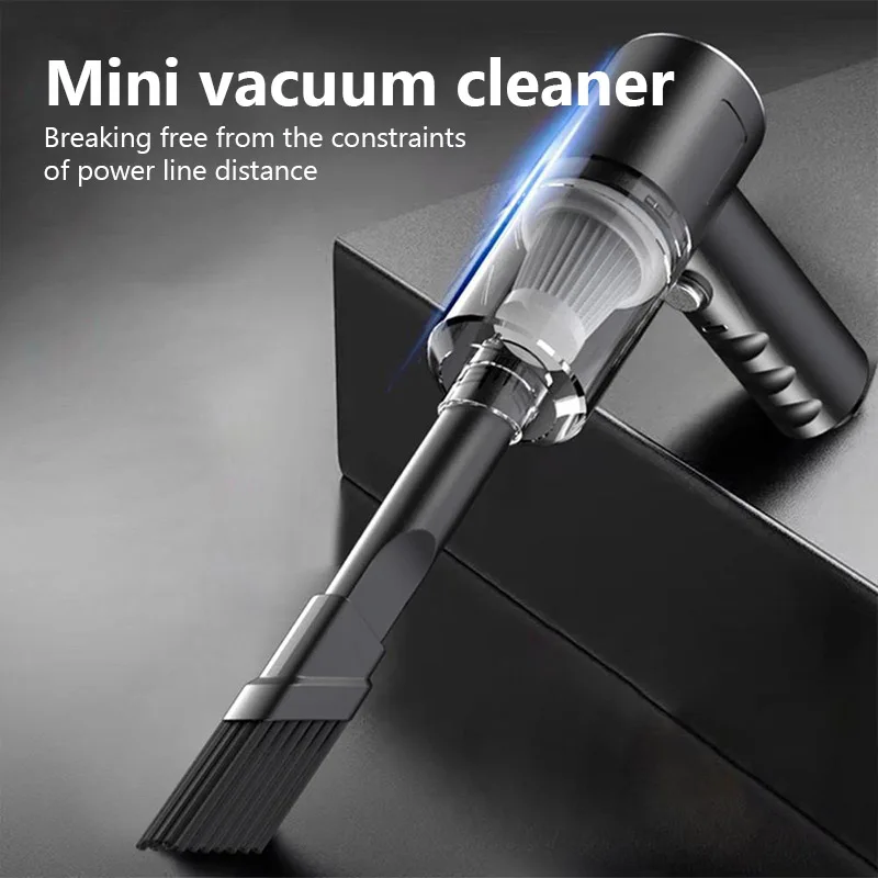 New Small Handheld Desktop Vacuum Cleaner Wireless Car Hoover Dual Use for Home and Car 120W High Power Powerful Vacuum Cleaner