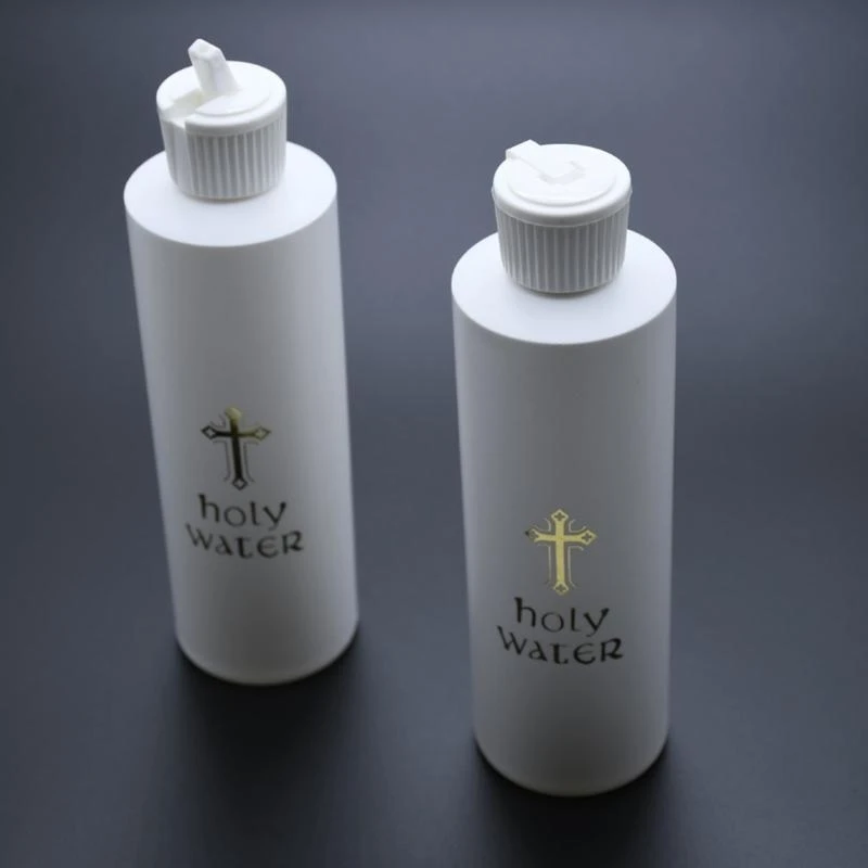 2/5 pièces Bouteille D'eau Sainte Religion Croix Prière Méditation Conteneur Domestique pour Pâques Noël Église Prière meilleure