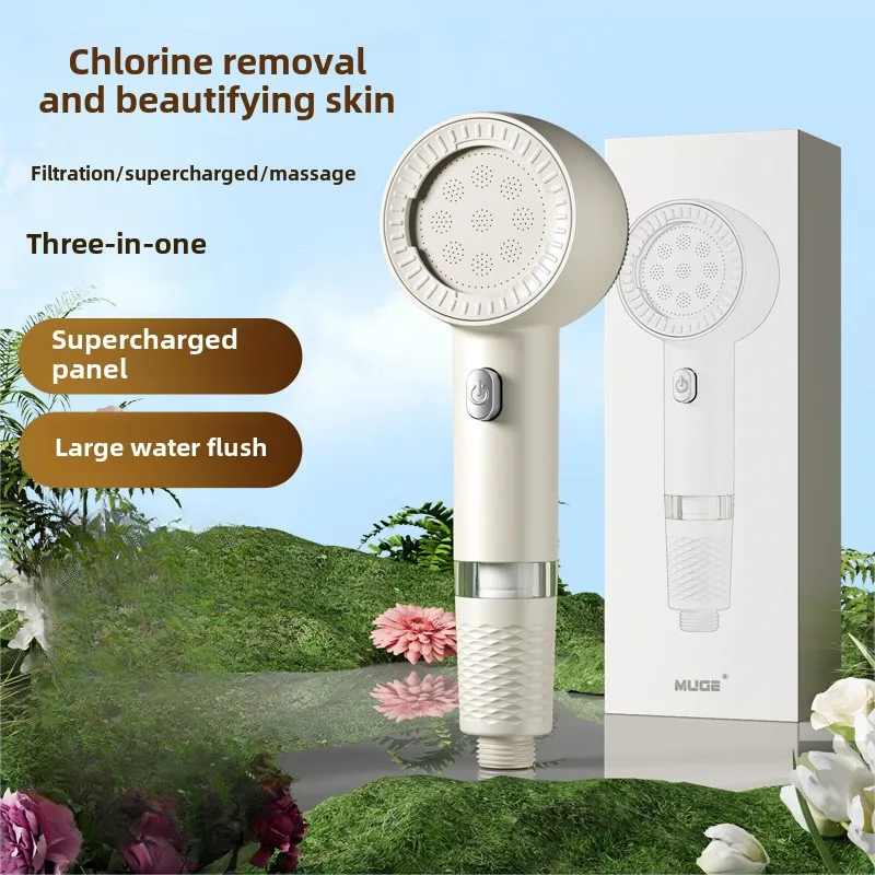 

Cloudy and soft showerhead, waterproof and dirt resistant, pressurized massage, skin friendly, filtering showerhead