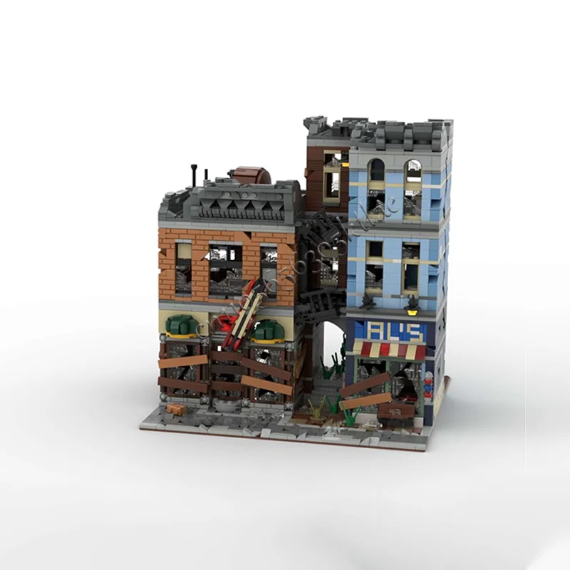 Blocs de construction de paysage Architectural de bureau de détective, 2915 pièces, décor de vue sur la rue urbaine, Micro briques, jouet pour enfants, cadeau d'anniversaire