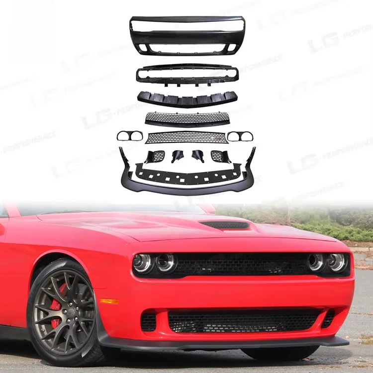 

Hot Selling Plastic Material Hell Cat Style Body Kit for Dodge Charger Accessories Front Rear Bumper Grill Front Lip Bodykit