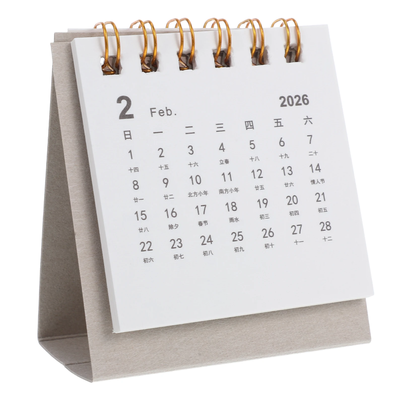 

Mini Desk Calendar with Stand Daily Minidesk Calendars Paper Table Top July Standing Tear off Office