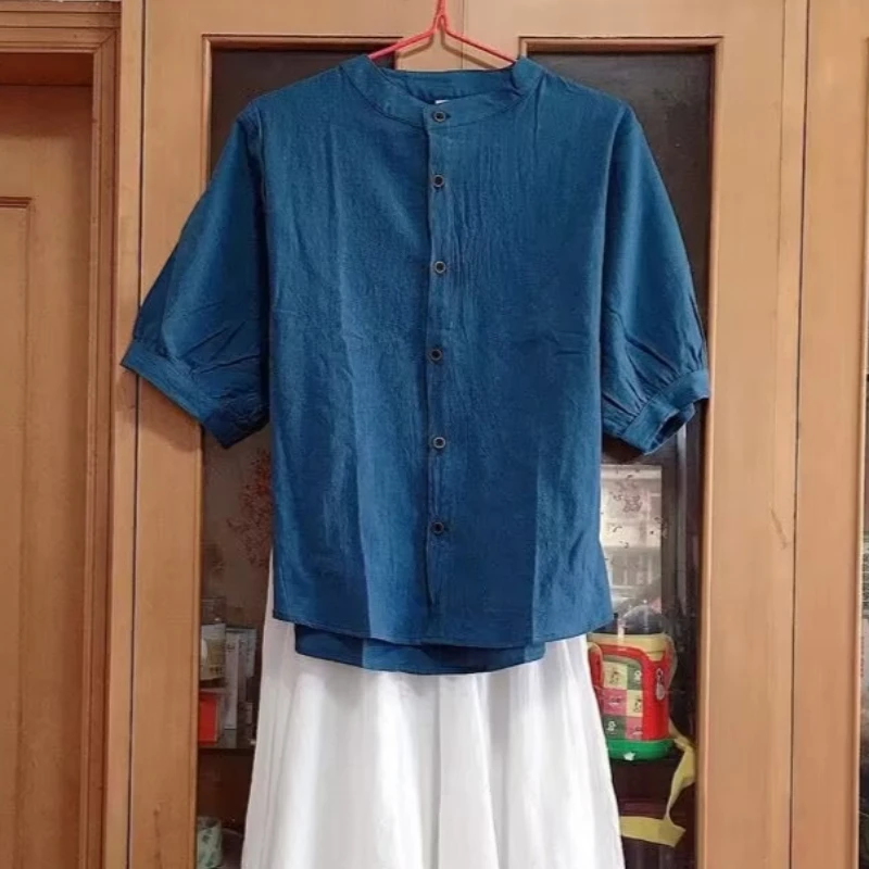 

Shirts Women Casual Summer Ulzzang Korean Elegant Tops Simple Ins Basic Blusas Mujer Popular Vintage Temperament Classic Fashion