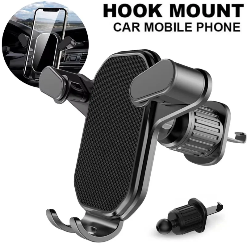 

Universal Gravity Auto Phone Holder Car Air Vent Clip Mount Mobile Phone Holder Smart Phone Stand For iPhone 16 15 Xiaomi Huawei