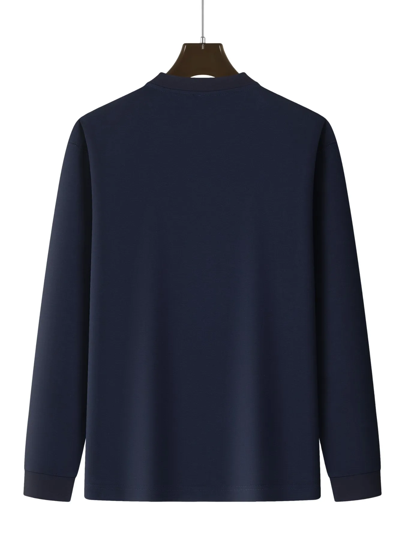 جبل نبضات القلب الإبداع يطبع رجل جديد تي شيرت عادية هينلي قميص لينة سليم الشارع الشهير الخريف الشارع كم طويل المحملة #2