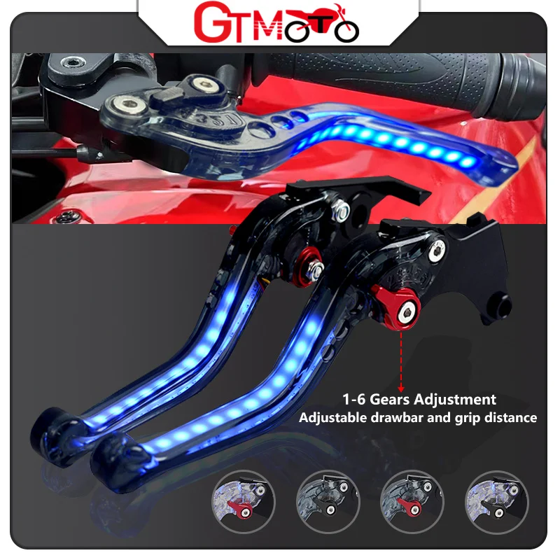 New Brake Handle For YAMAHA Tracer 900 2021-2023 Motorcycle Light-up Signal Turn light Adjustable Brake clutch Handle levers