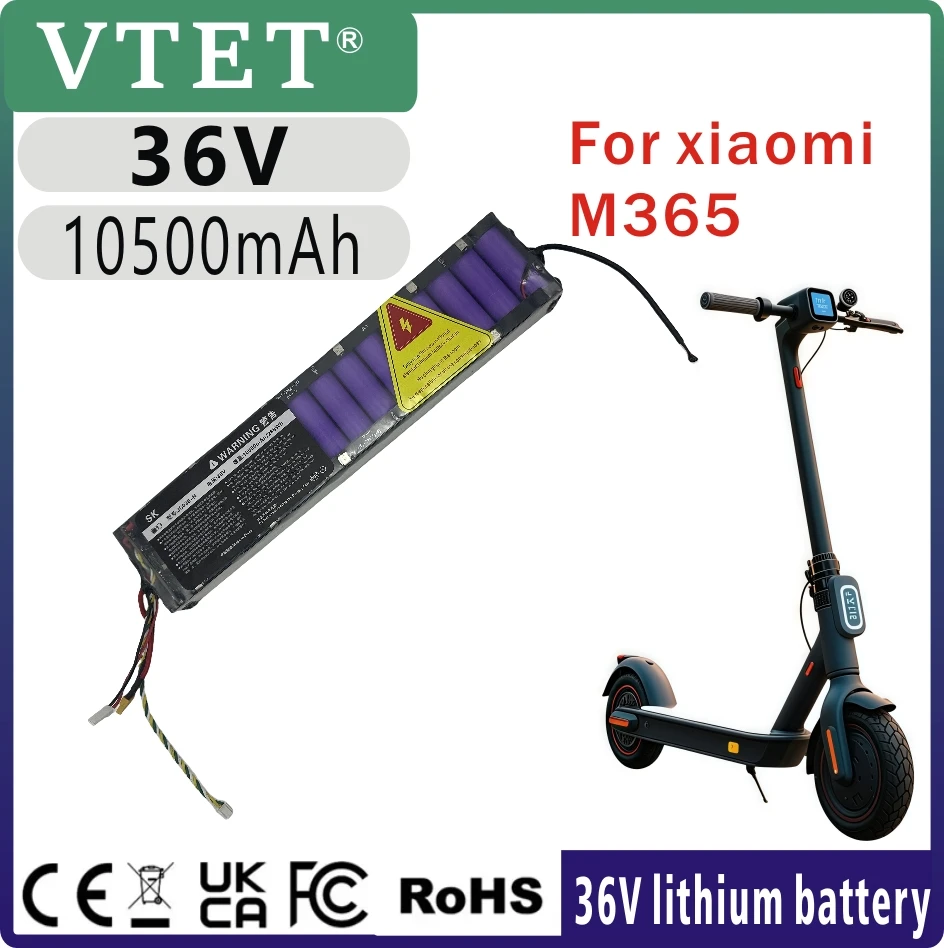 

100% Original 36V 10500mAh Battery for Xiaomi M365 M356 Pro Special Battery Pack 36V Li-ion Battery Riding 40km Diy 18650