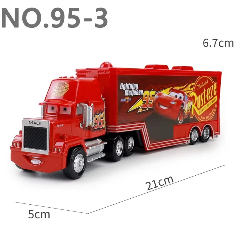 Autospielzeug-Hauler Jackson Storm Lightning McQueen Murray Clutchburn's Hauler Legierungs-Druckguss-Modell Container-Hauler Spielzeug-LKW – Detail 22