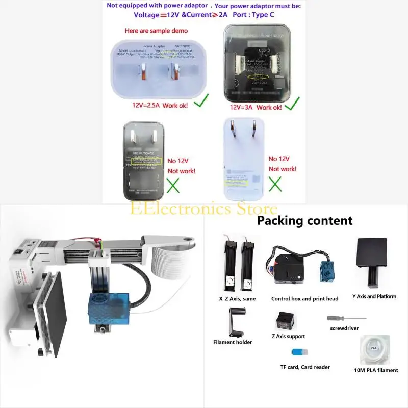 

B03C Small Scale FDM Entry Level TPU 1.75mm 3D Printer For Home School Projects Plugs And Play Setups