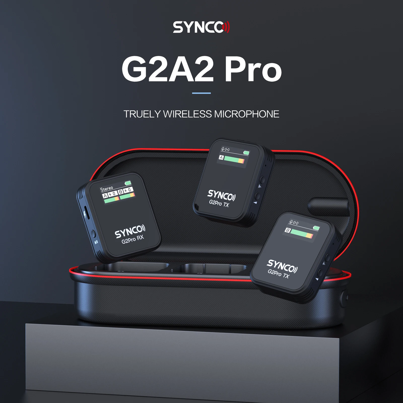 Synco G2 A2 Pro Wireless Microphone for Pc Home Studio Smartphone Telephone Portable Audio Card Mikrofon Condenser Mic Video