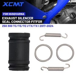 Motocross Exhaust Pipe Tailpipe Seal Ring Spring Exhaust Coupling Kit For Husqvarna 250 350 TC TE TEi TX TXi KTM SX XC EXC XCW