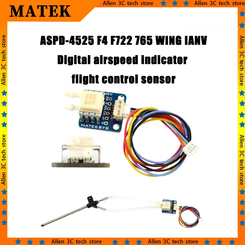 MATEK ASPD-4525 F4 F722 Digital Airspeed Sensor Flight Controller Module For Fpv Drone Wing Fixed Wing Aircraft