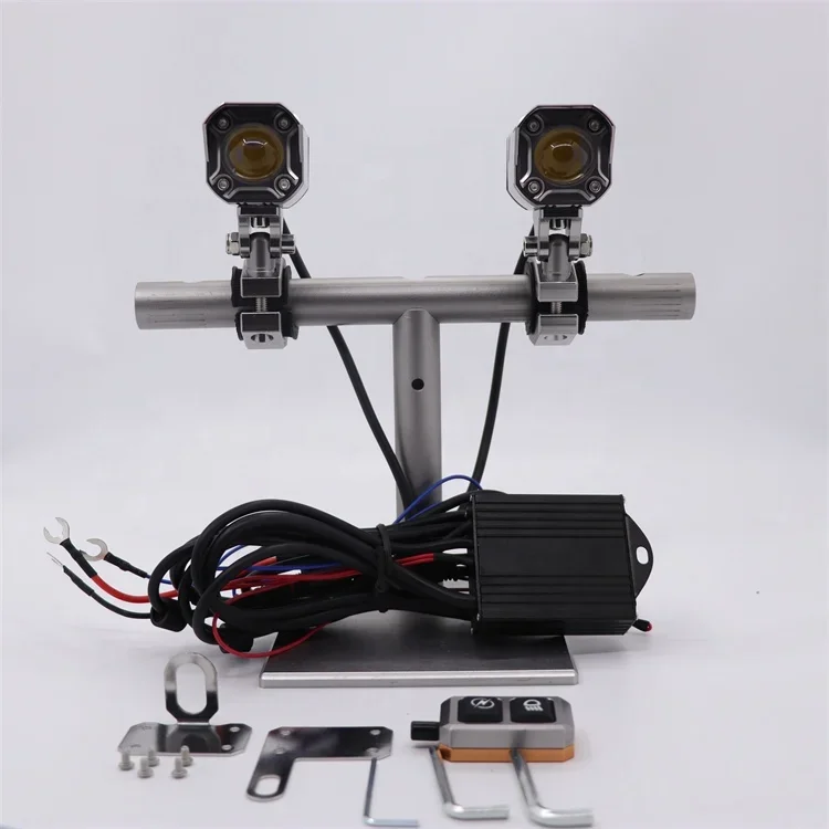 

Plusbeam CNC Strobe Dual Color 80W Strong Power LED Spot Light LED Driving Light System with Wireless Controller Mini Fog lights