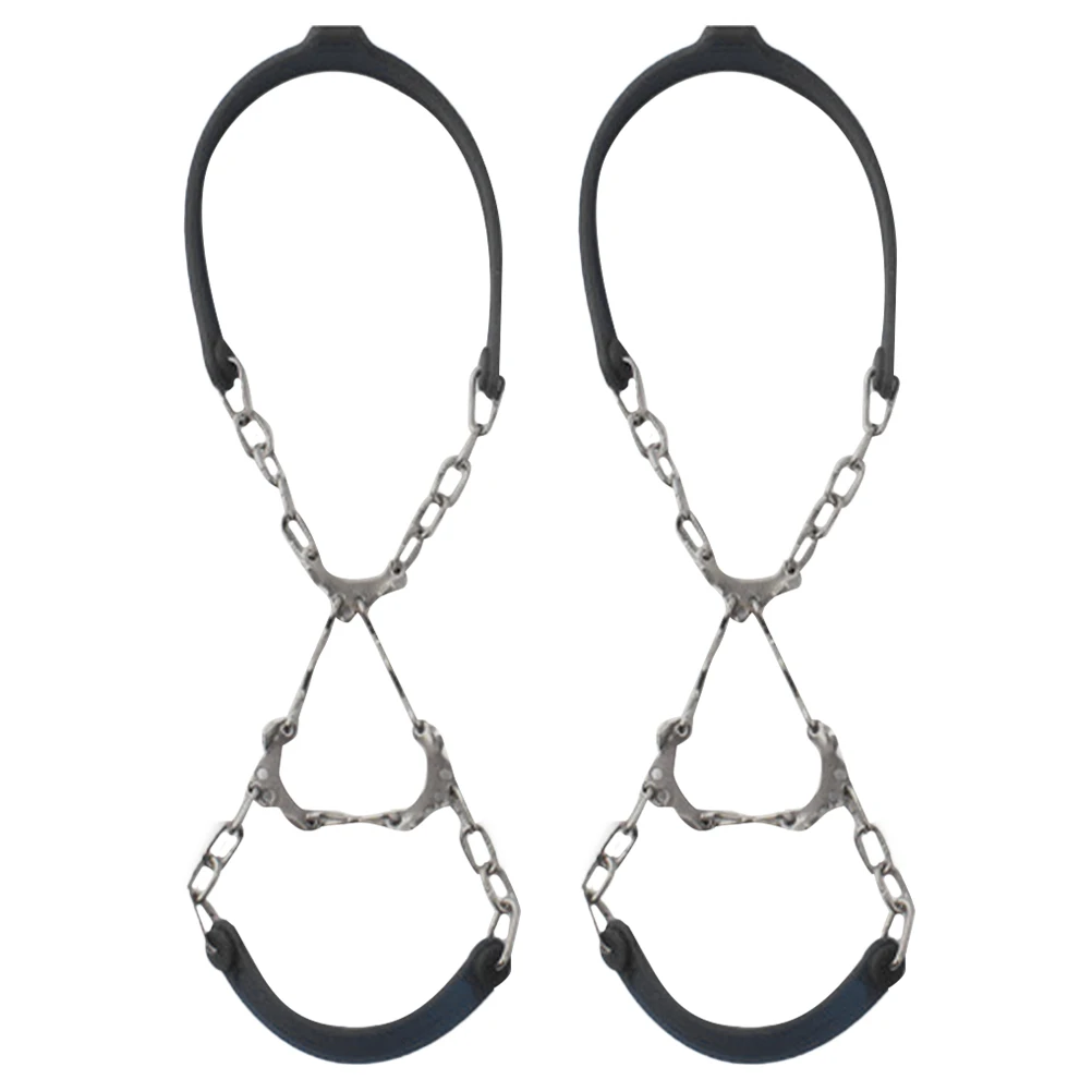 

2pcs Ice Crampons for Shoes Boots Winter Hiking Spikes Snow Guards Metal Roof Chains Anti Slip Traction Climbing Accessories