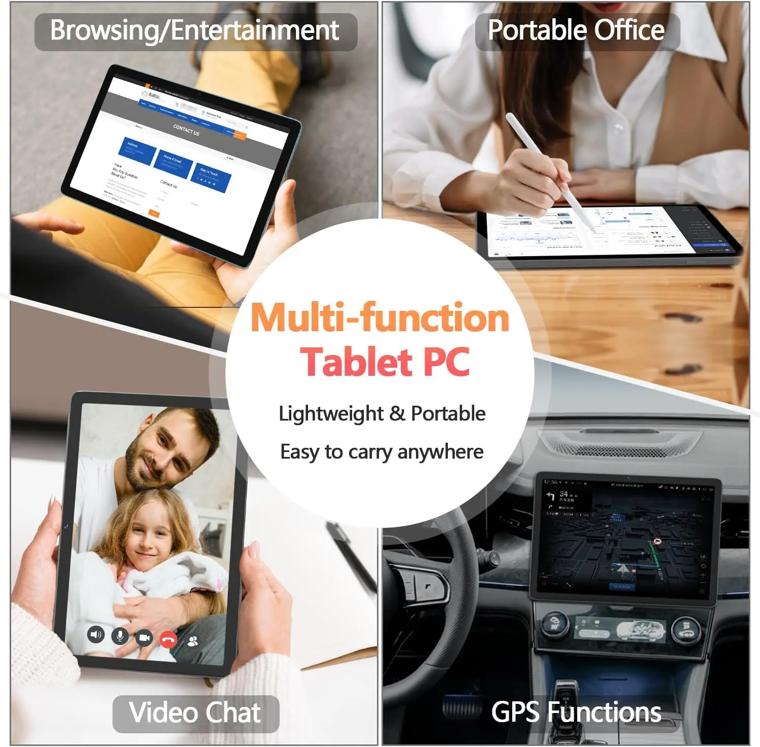 14" Tablets PC A140 Global Version Octa Core 20GB RAM 512GB ROM 4G LTE Dual SIM 5G Dual WiFi GPS Tablet PC 13800mAh Android 15