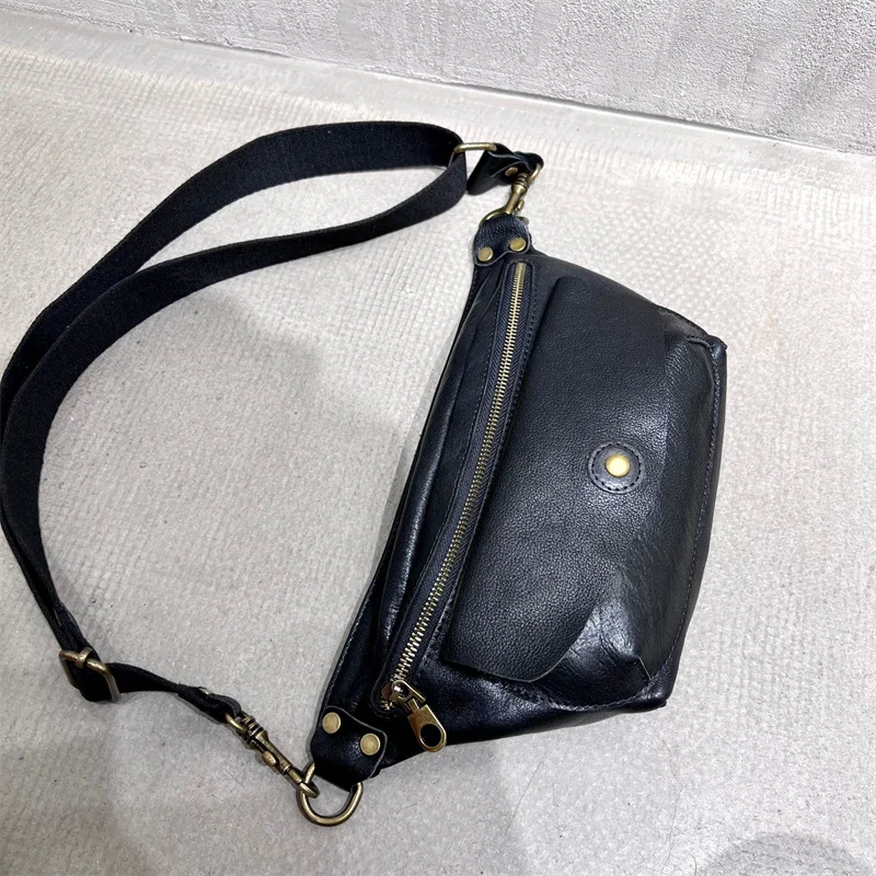 Natural Cowhide Crossbody Bags For Women 2022 Summer Real Leather Chest Bags Fashion Shoulder Bag Female Luxury Designer Bags