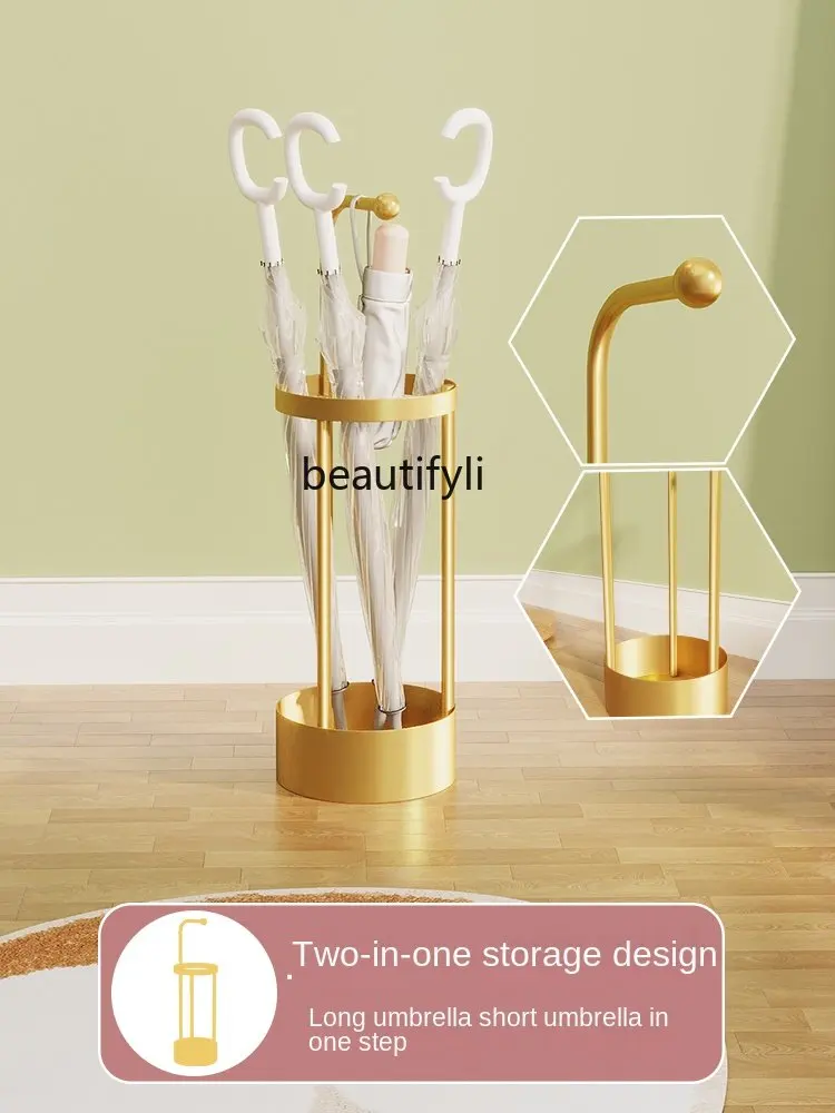 zqUmbrella Storage Rack Umbrella Bucket Drain Rack Narrow Insert Umbrella Rack Storage Rack Creative Umbrella Tube