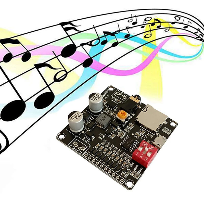 Smart-3X DY-HV20T เสียงการเล่นโมดูล 12 V/24 V 10 W/20 W รองรับ Micro-SD การ์ด MP3 เครื่องเล่นเพลง