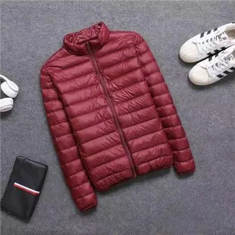 Piumino ultraleggero in cotone Jaet Spring Sle Cappotto imbottito in cotone leggero taglie forti da uomo lunghezza ort senza nodo con cappuccio