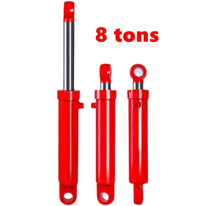 Double lift earring cylinder 8 tons small heavy duty hydraulic oil top splitter 80*50 cylinder