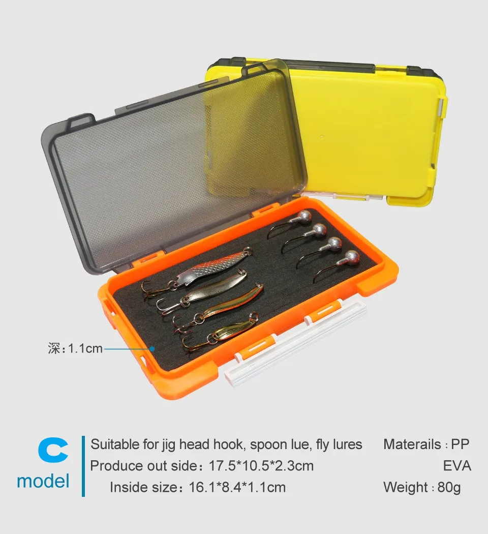 Angeln Tackle Box Tragbare Kunststoff Köder Zubehör Box Fischer Werkzeug Fall Haken Köder Lagerung Organizer Karpfen Angeln Lieferungen – Detail 6