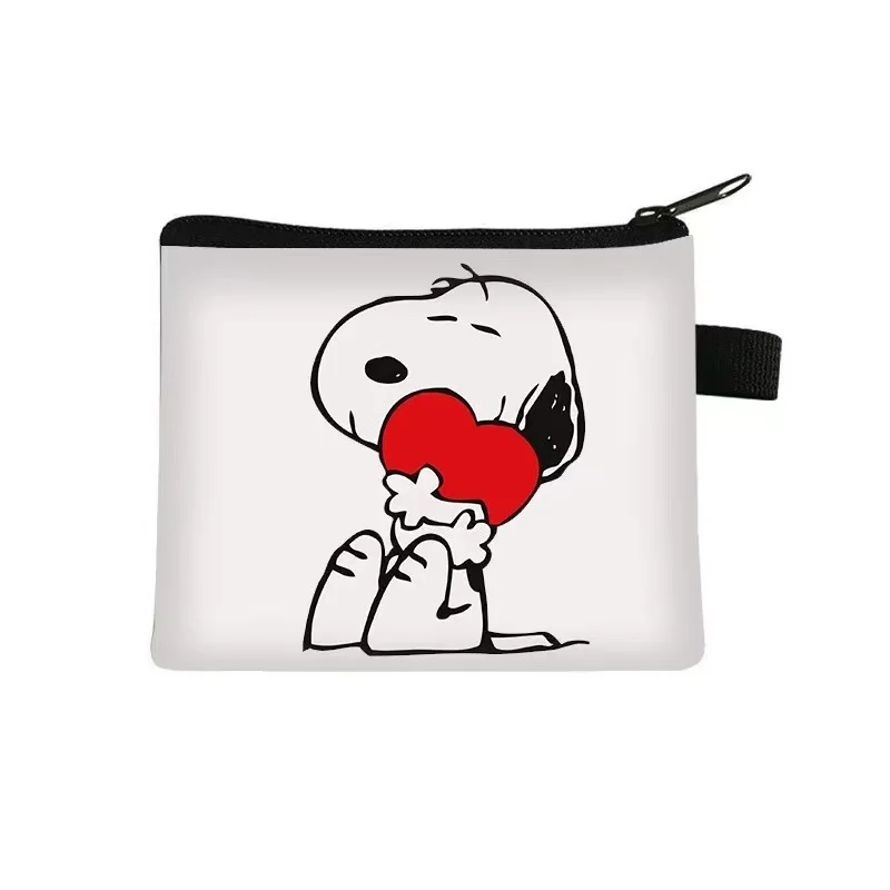 Carteira de desenhos animados, porta-moedas, sacos titular do cartão, clipe de dinheiro, presentes de aniversário para estudantes, nova moda Snoopy