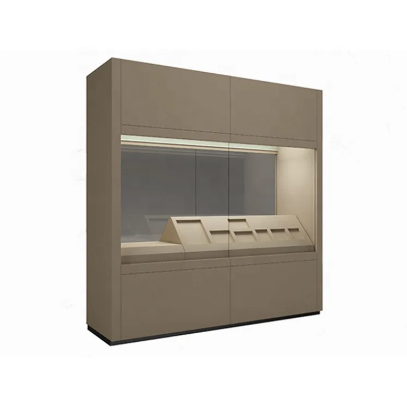 Custom. High Quality Glass Showcase For Museum Display Showcase Stand Models FixturesShop Decoration