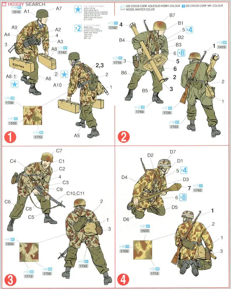 DRAGON 6127 1/35 Scale Hedgerow Tank Hunters - Fallschirmjager (Normandy 1944) Model Kit