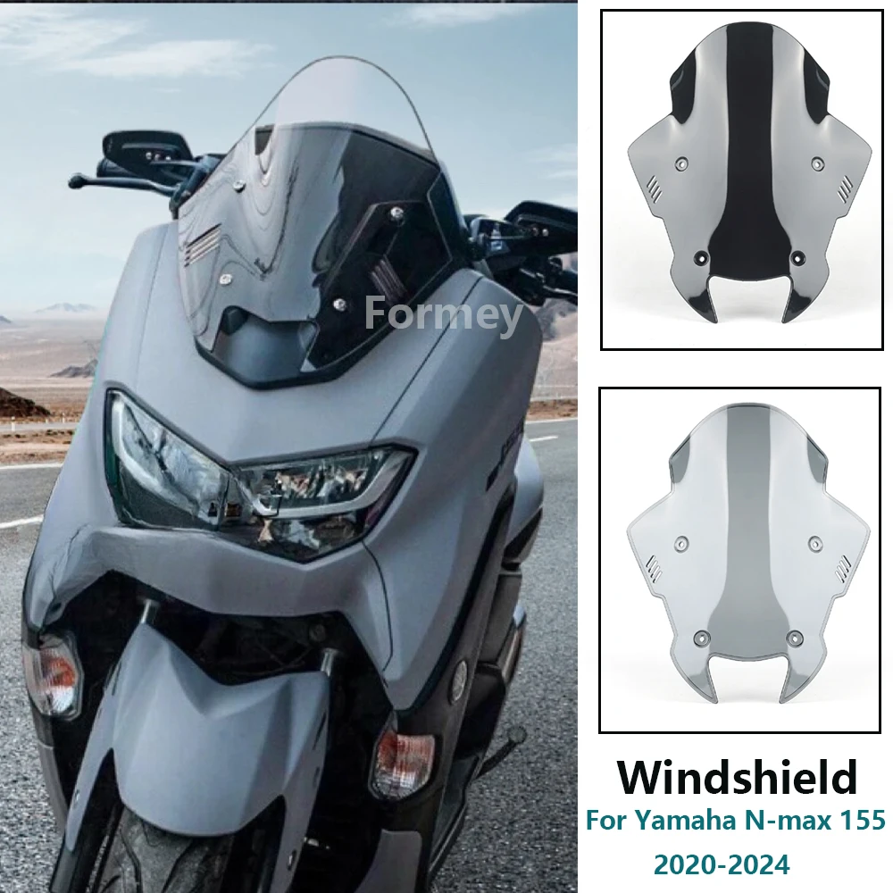 For Yamaha Nmax N-max 155 N-max155 2020-2024 Motorcycle Front Windscreen Wind Screen Shield Deflector Guard Windshield Nmax155