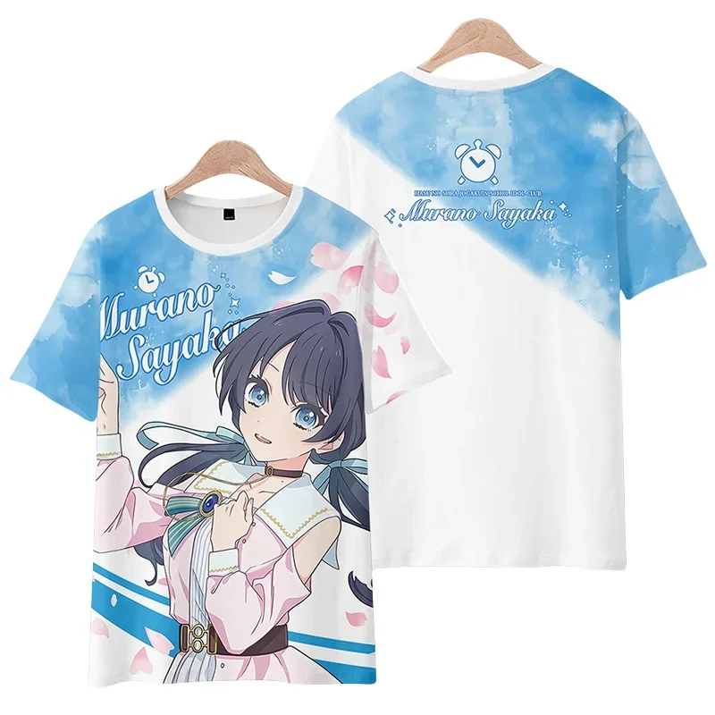 

School Idol Club 3D Print T Shirt Women Men Murano Sayaka Otomune Kids Tees