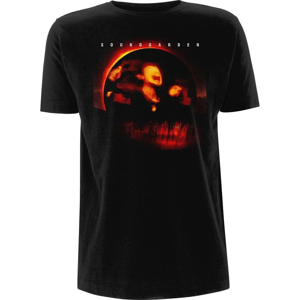Camiseta de Algodón Puro con Estampado del Álbum Superunknown de Soundgarden, Unisex, Transpirable, Estilo Grunge Rock, para Fans del Rock
