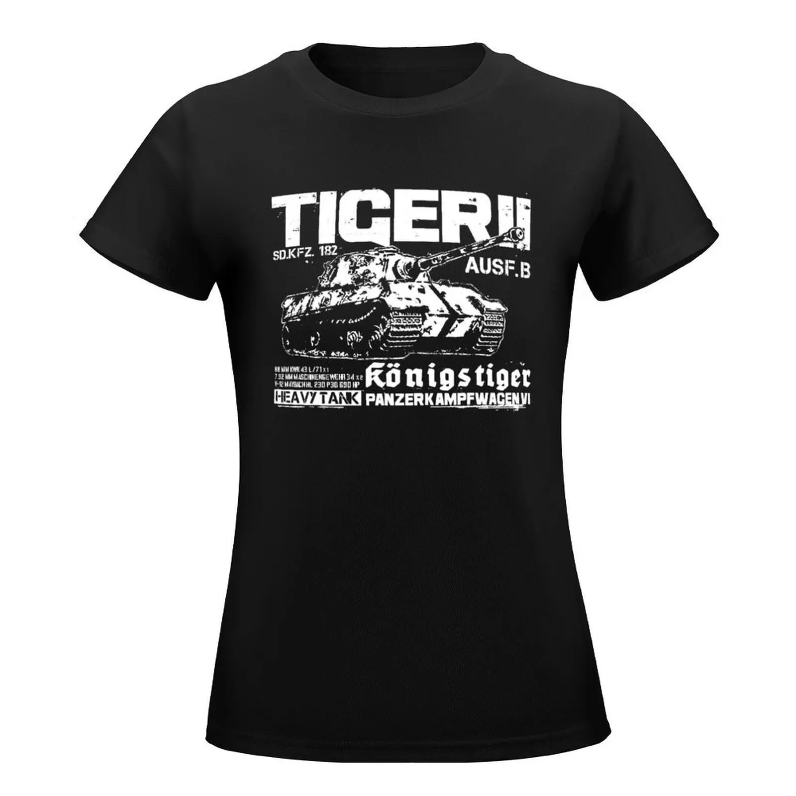 Tiger II T-Shirt customs design your own Female clothing tshirts woman