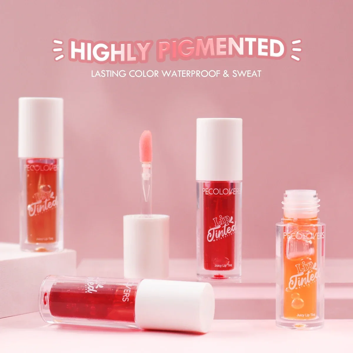 1 PC Long-Lasting Liquid Lipstick, Waterproof,  Shiny Finish, Ideal for Women's Birthday Gift