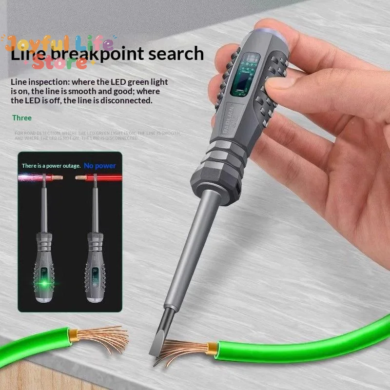 2-in-1 2pc Screwdriver Electricity Detector High Torque Strong Magnetic Voltage Test Pen Screwdriver For Electricity Detection