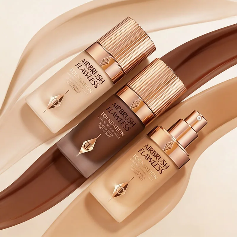 

Hot Selling CT Liquid Foundation Grinding Bottle Matte Oil Control Skin Beautifying Waterproof Sweat-proof Daily Face Cosmetics