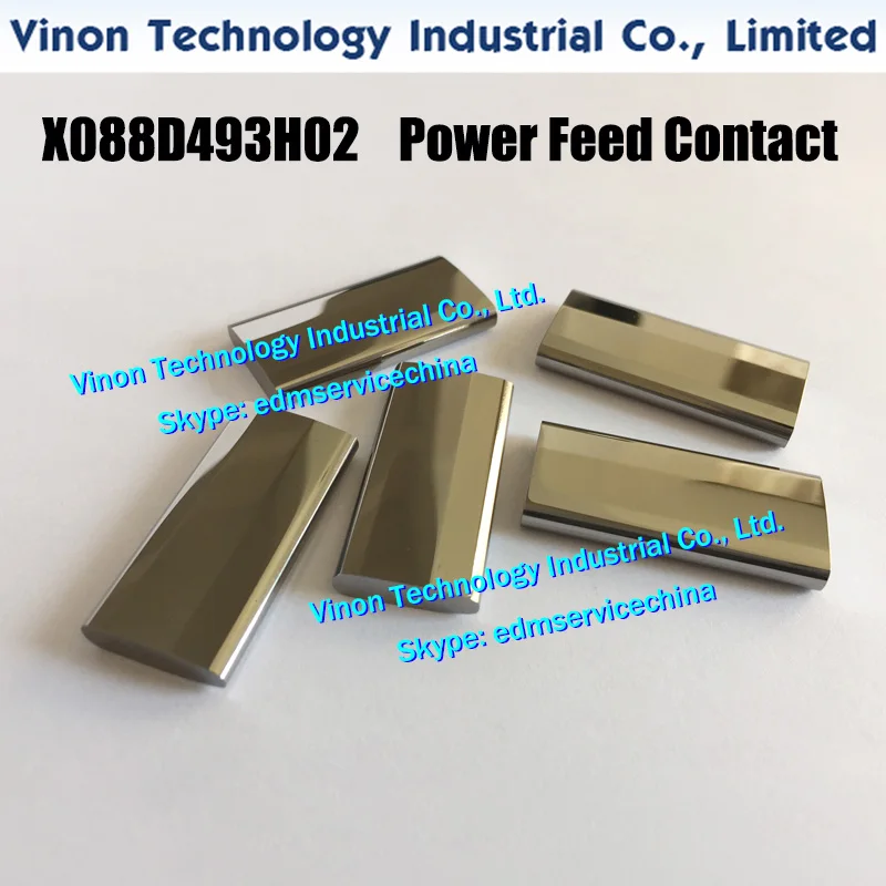 

X088D493H02 BA8 Power Feed Contact M011 38x18x5mm Upper & Lower X088-D493-H02, DCR4600 for Mit subishi DWC-BA8,BA24,NA series