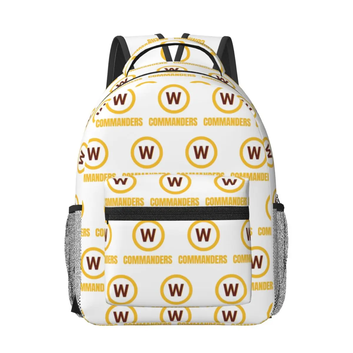 

Washington Commanders Football Team Woman Backpacks Boys Girls Bookbag School Bags Portability Travel Rucksack Shoulder Bag